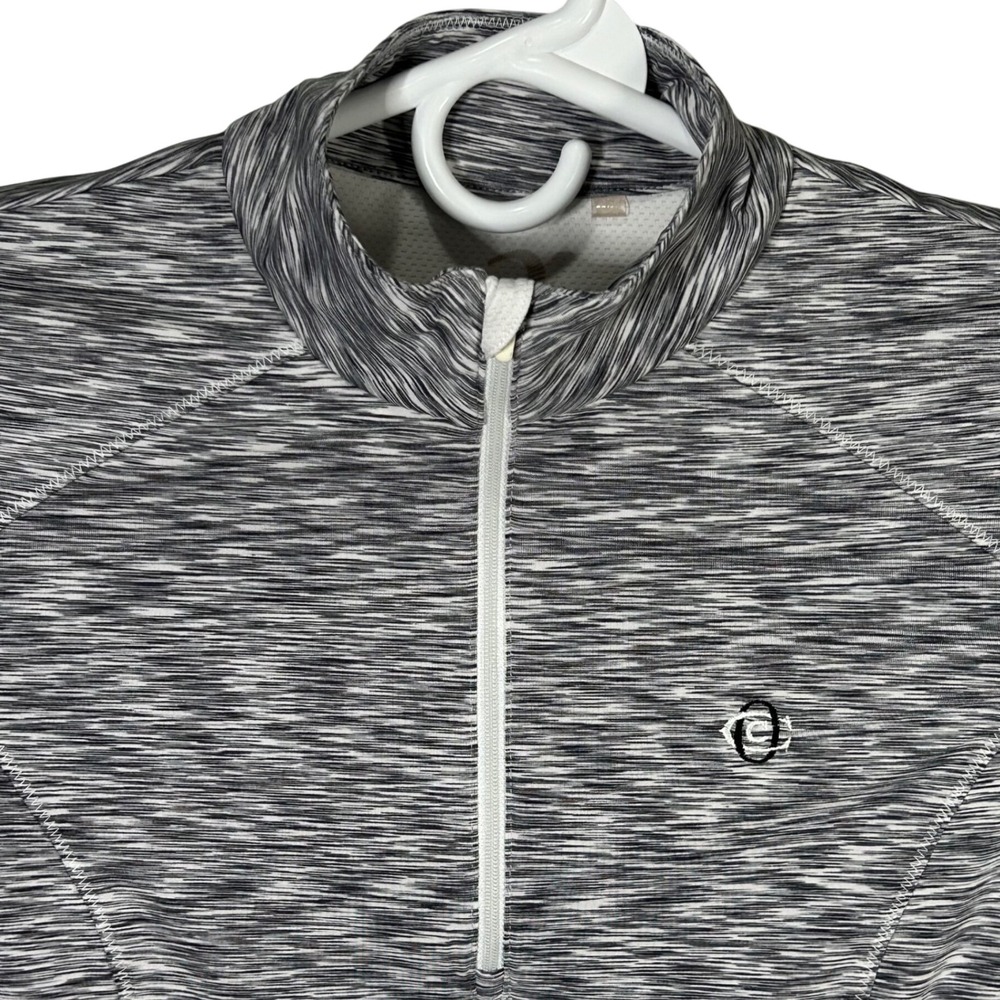 Zero Restriction Women's Gray Long Sleeve 1/4 Zip‎ Pullover Mock  Shirt Small